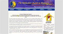 Desktop Screenshot of methodistchurch.org.my